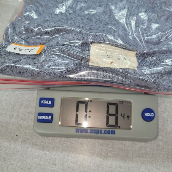 143‎ Story Line Up Sweater Womens S Tiered Bell 3/4 Sleeve Blue Heathered - Picture 10 of 10